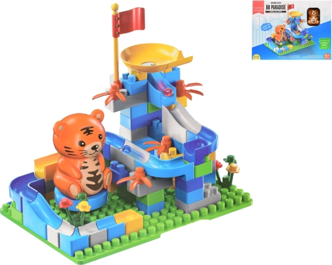 Stavebnica s dráhou a zvieratkom, 87 dielikov