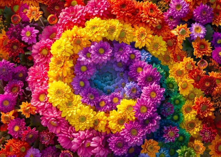 Enjoy puzzle Kvetinový vír 1000 dielikov