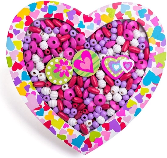 Kreatívna sada korálikov v tvare srdca