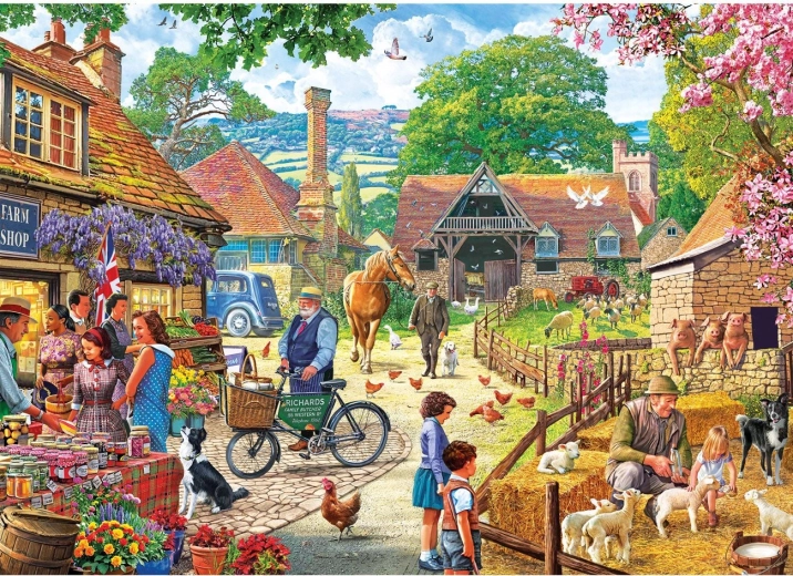 Puzzle Gibsons Farmársky trh 1000 dielikov