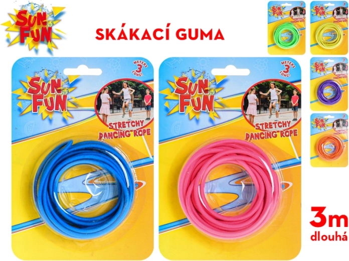 Skákacia guma Sun Fun 300 cm – detská guma na skákanie v 6 farbách