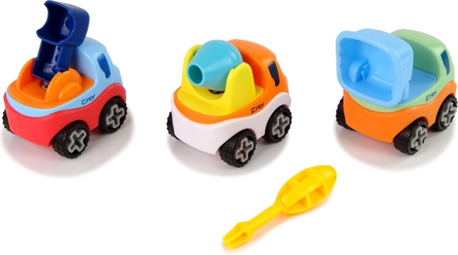 Stavebnicová sada 3 autíčok so skrutkovačom