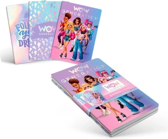 Zošit A5 WOW Generation – sada 3 kusov
