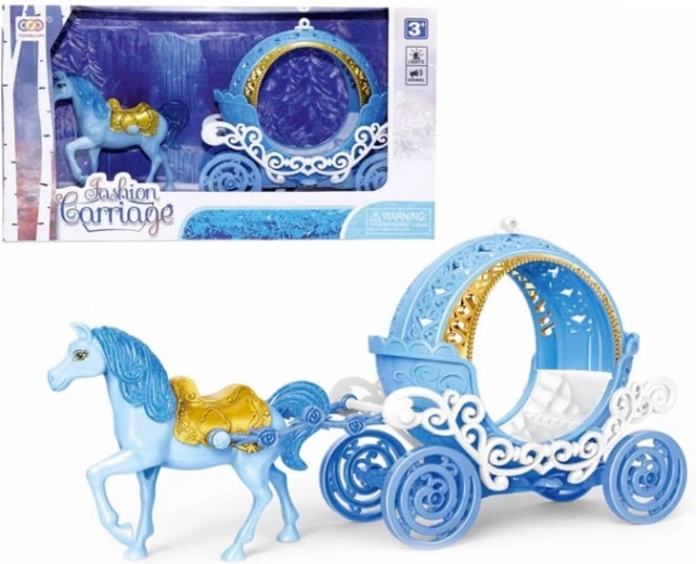 čarovný kočiar s koníkom so svetlami a melódiou