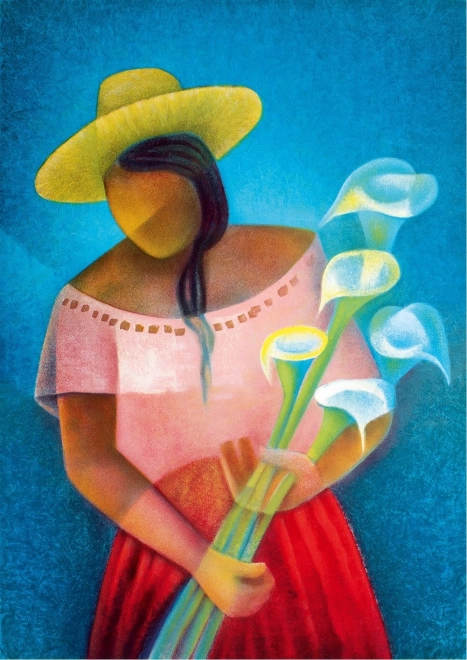 Puzzle Žena s áronmi 1000 dielikov BLUEBIRD