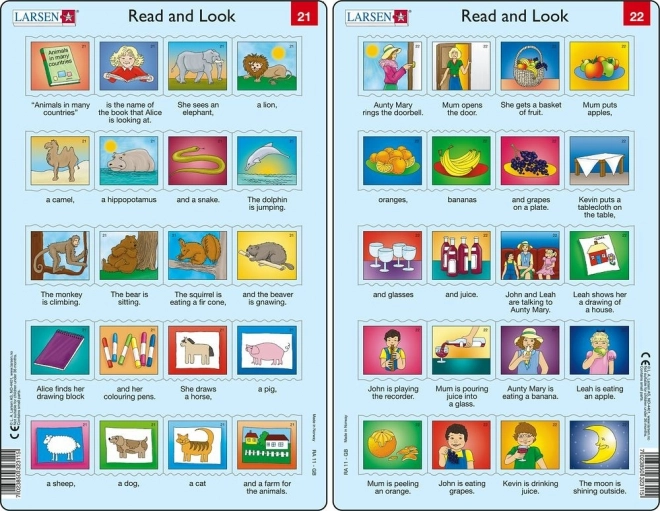 Puzzle Angličtina – dlhšie vety, 20 dielikov