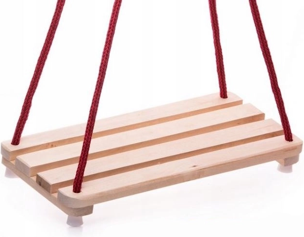 Drevená hojdačka s prírodnou sedacou doskou