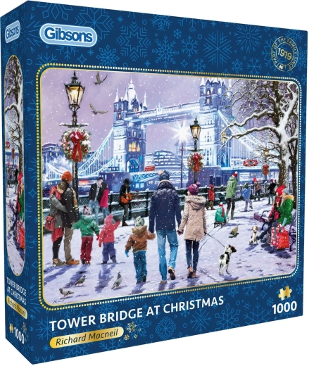 Puzzle Gibsons Tower Bridge na Vianoce 1000 dielikov