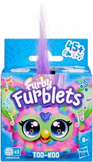 Furby Furblets Too-Koo interaktívny mini plyšák s klipom