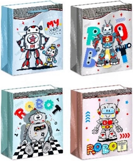 Darčeková papierová taška veľkosť L – mix vzorov