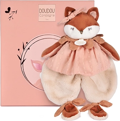 Doudou darčeková sada plyšový mojkáč líška Mina 29 cm