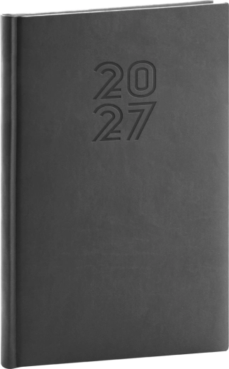 Notique týždenný diár Aprint 2027 čierny 15 × 21 cm