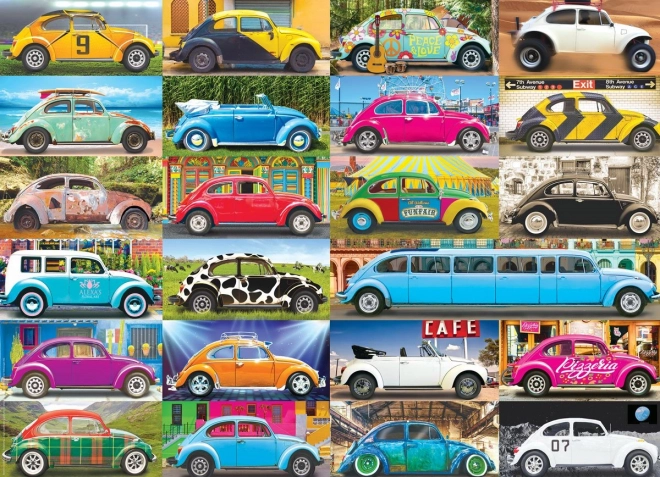 Puzzle Volkswagen Beetle: Chrobák na cestách 1000 dielikov