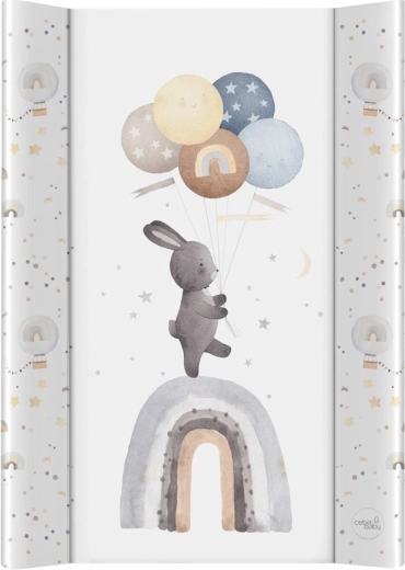 Ceba Baby prebaľovacia podložka s pevnou doskou 50 × 70 cm Basic Rainbow Walk