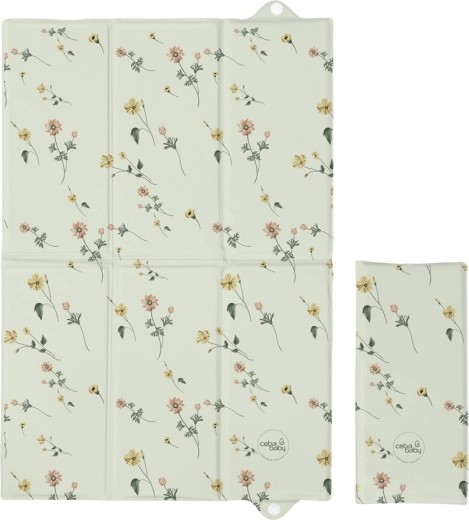 Ceba Baby cestovná prebaľovacia podložka Basic floral breeze 60 × 40 cm