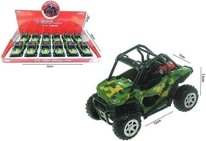 Buggy vo vojenskom štýle 12 cm so svetlom a zvukom