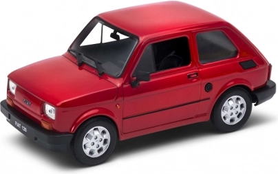 Model auta Welly Fiat 126p Maluch 1:21 červená