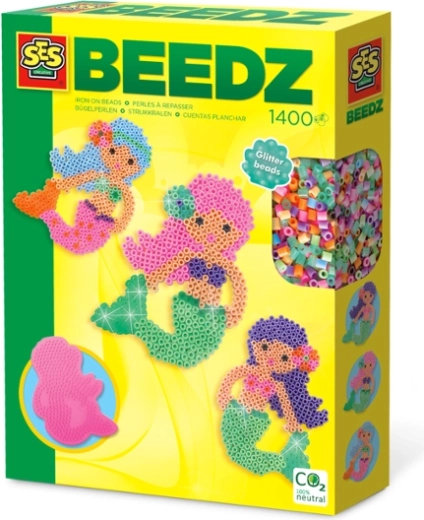 SES zažehľovacie koráliky – morská víla, 1400 ks