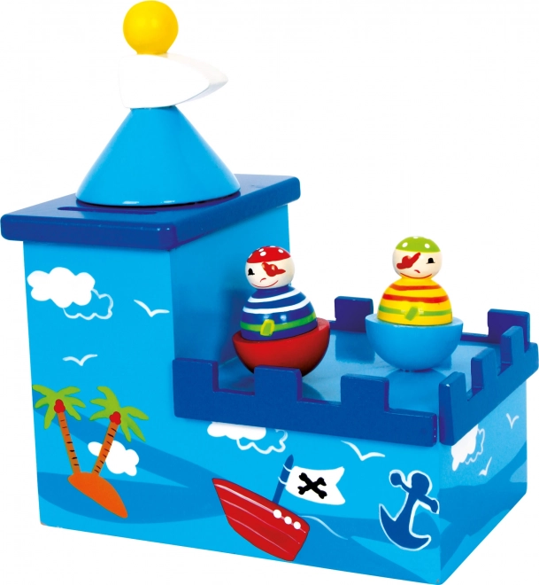 Small Foot drevená hracia pokladnička Olli a Bolli