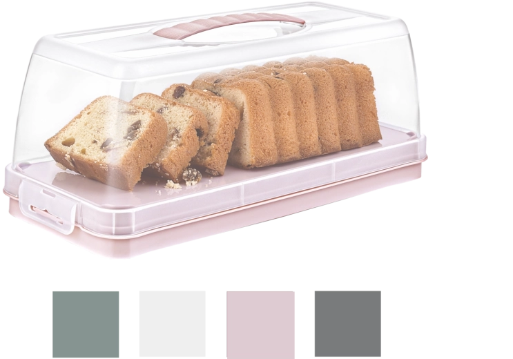 Obdĺžnikový box na tortu Hobby Life Elegant s vekom a rukoväťou