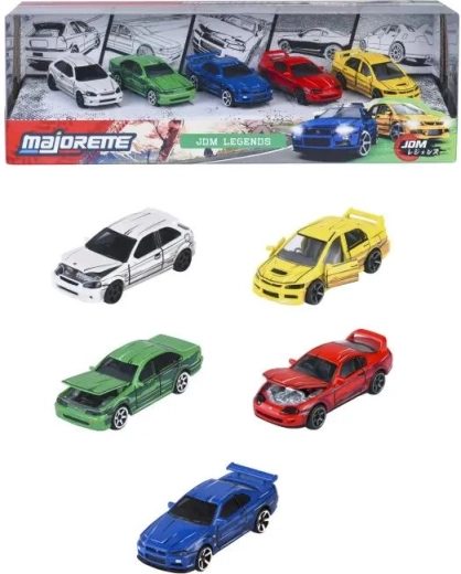 Majorette JDM Legends súprava modelov áut – 5 ks