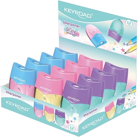 Strúhadlo Keyroad Mellow Duo pastelové