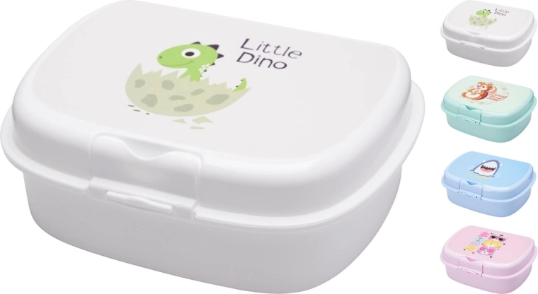 Desiatový box s klik uzáverom a potlačou, 1 l