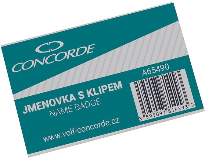 Menovka s klipom a špendlíkom 6 × 9 cm