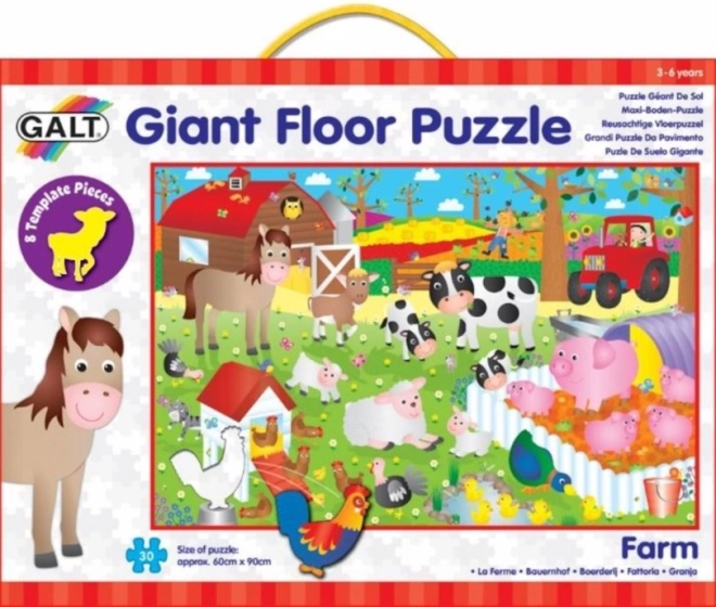GALT obrie podlahové puzzle farma 30 dielikov