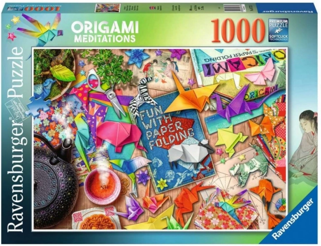 Puzzle Ravensburger Meditácia s Origami 1000 dielikov