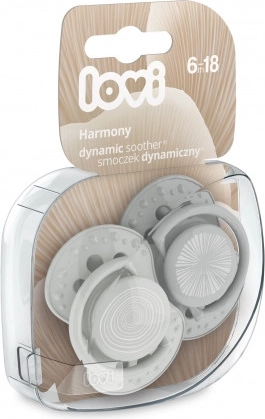 LOVI Silikónový dynamický cumlík HARMONY 6-18 m 2 ks chlapec