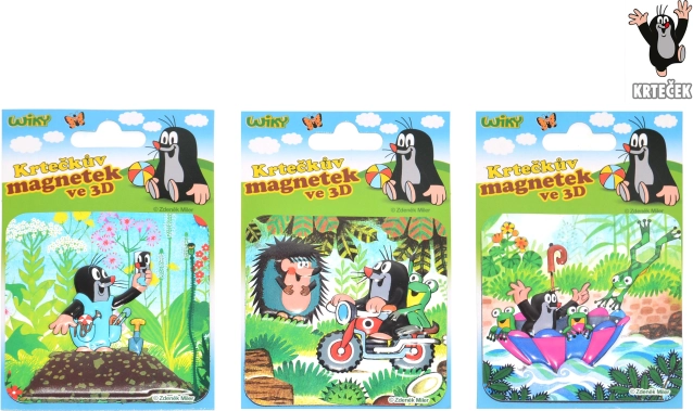 Magnet 3D Krtek plastový