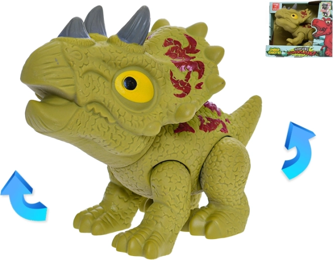 Dinosaurus Triceratops s pohyblivými časťami 17 cm