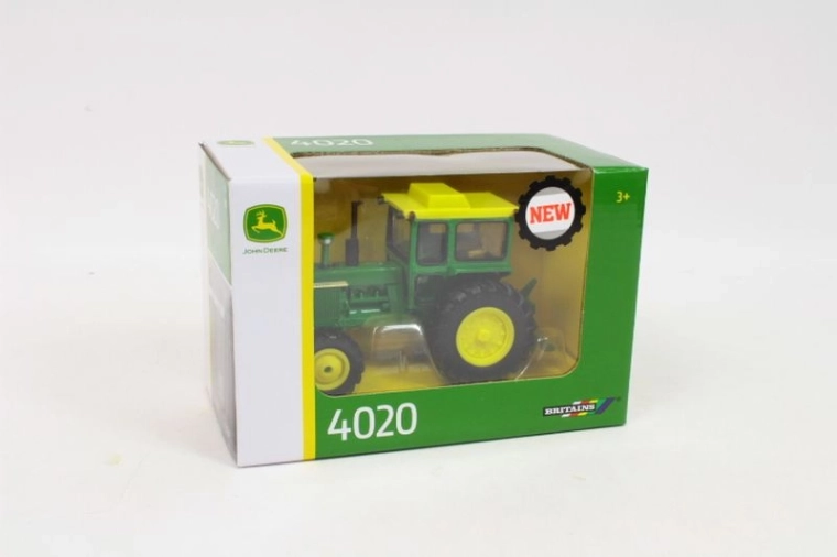 TOMY John Deere traktor 4020 s kabínou (1:32)