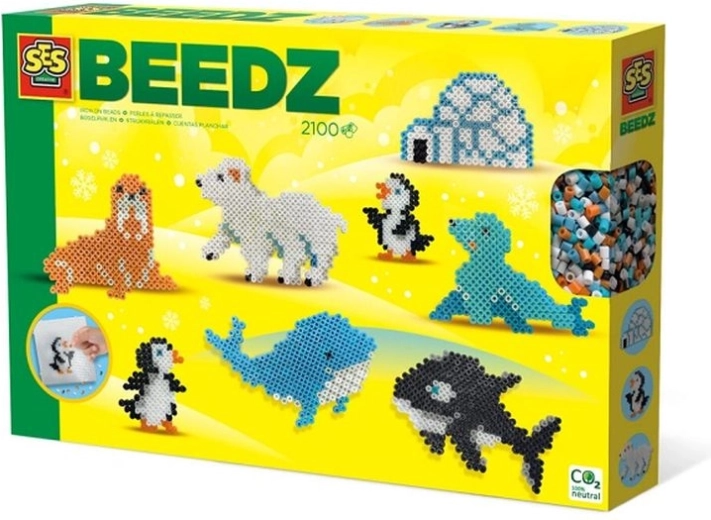SES Creative Beedz zažehľovacie korálky – arktické zvieratá