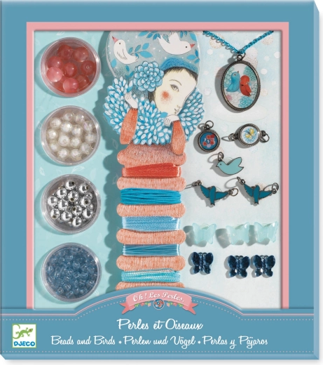 DJECO šperkárska sada Perly a vtáčiky