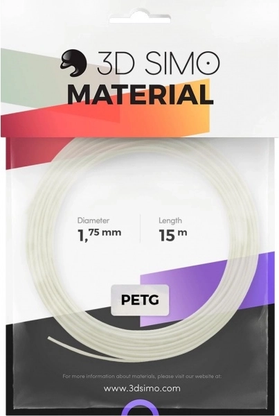 Filament PETG Pro pre 3D perá a 3D tlač biely 1,75 mm (15 m)