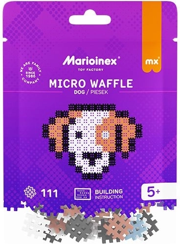 Marioinex Micro Waffle kocky – pes (111 ks)