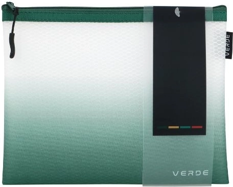 Sieťovaný obal na zips Verde A5 zelený