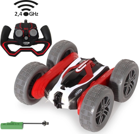 RC kaskadérske auto Jamara SpinX červeno-čierne