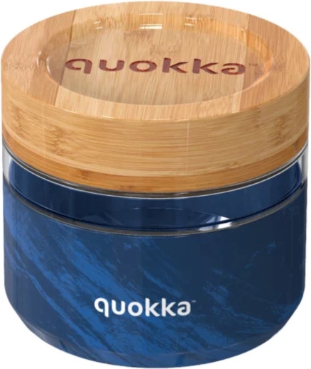 Sklenená nádoba na potraviny Quokka deli wood grain 500 ml