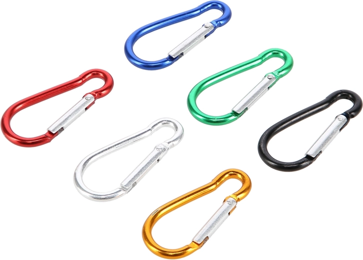 Súprava hliníkových karabín NILS Camp, 6 ks