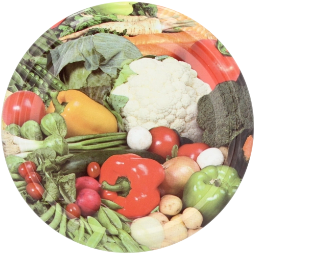 Súprava viečok FI 82 s motívom karfiolu, 10 ks