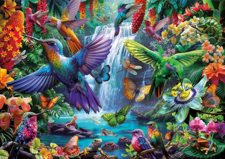 Puzzle Tropickí kolibríky 1000 dielikov EDUCA