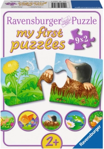 RAVENSBURGER Moje prvé puzzle Zvieratká na záhradke 9x2 dieliky