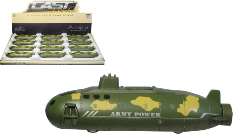 Kovová ponorka na spätný chod