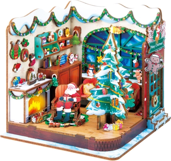 2Kids Toys 3D drevená skladačka Santova dielňa
