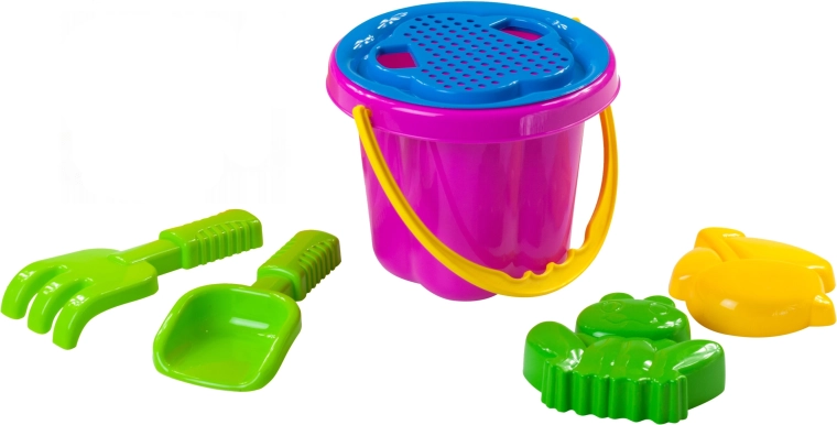 Súprava na piesok s vedierkom a sitkom 16 cm