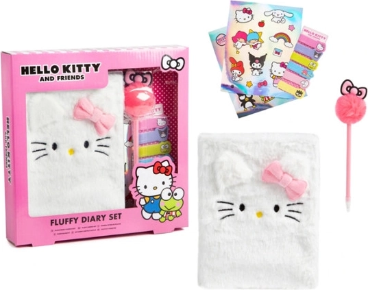 Hello Kitty plyšový denník so sadou doplnkov