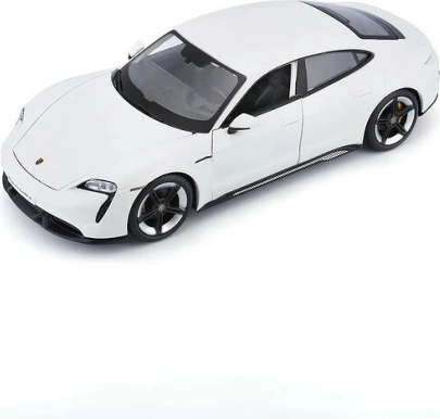Welly Porsche Taycan Turbo S 1:24 krémový model auta